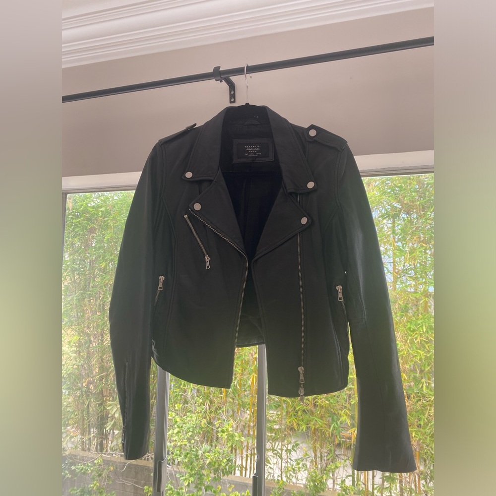 Zara Leather Moto Jacket
